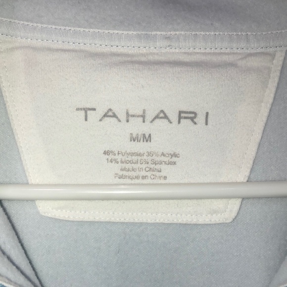 NWOT Tahari Blue Quarter-Zip Sweatshirt - Picture 2 of 3